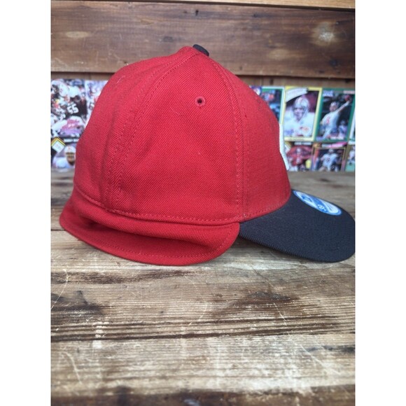 New Era Cincinnati Reds Hat Cap Med - Lrg Winter Fleece Ear Flaps Red MLB - Picture 4 of 5